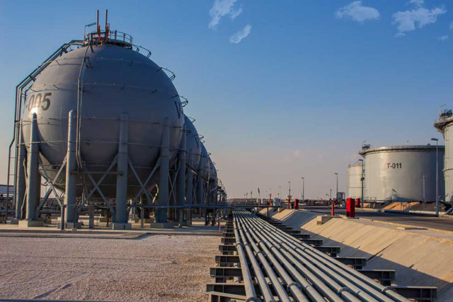 A view of the Amman Strategic Reserves Terminal for Petroleum Products at Al Madouneh (Photo courtesy of Jordan Oil Terminals Company)